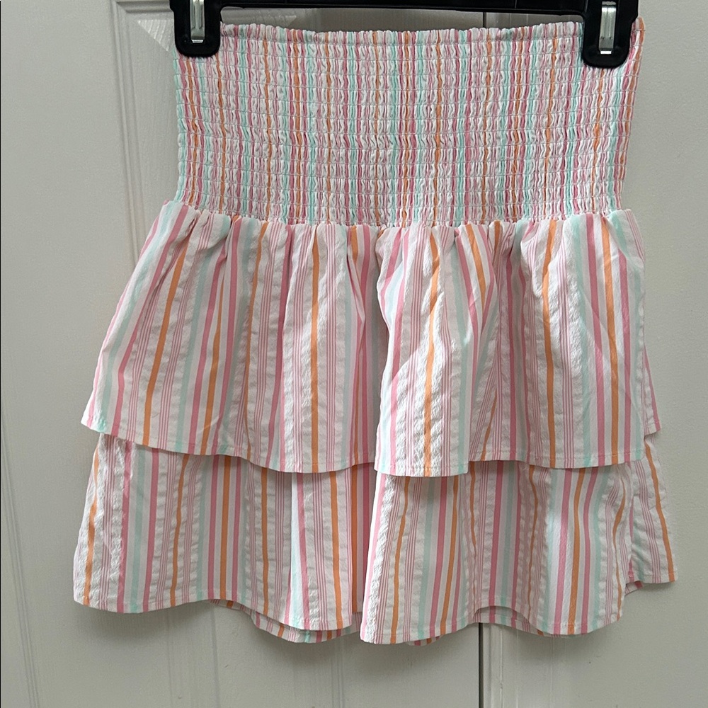 Vineyard Vines Pastel Striped Performance Mini Skirt